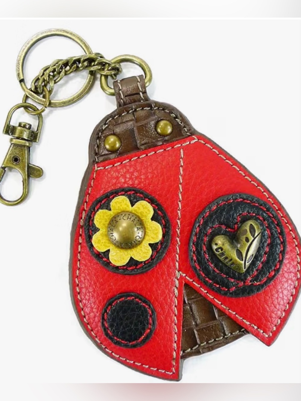 Chala ladybug bag charm keychain coin purse NWT
